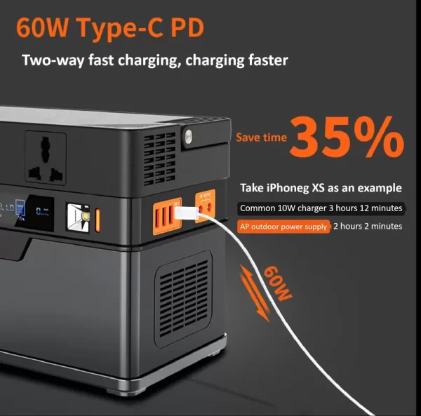 185200mAh Battery Portable Power Station - Image 2